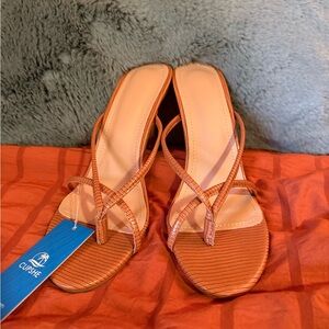 Cupshe Women's Brown Strappy Sandals